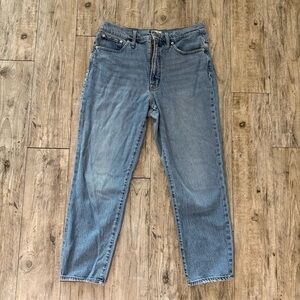 Women’s Madewell The Perfect Vintage Jean Denim Light wash Straight Leg Size: 30